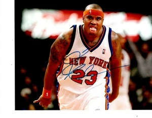 NEW YORK KNICKS QUENTIN RICHARDSON SIGNED TONGUE OUT 8X10 - Picture 1 of 1