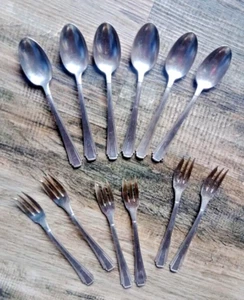 Aus Nachlaß: Altes 12teiliges Kaffeebesteck, versilbert Carl Mertens Solingen - Bild 1 von 2
