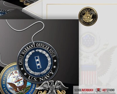 Customizable Navy Chief Warrant Officer Four Invite Template DIGITAL DOWNLOAD - Image 1 of 3
