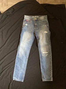 Guess Los Angeles Distressed Jeans Sz 16 Boys Youth - Picture 1 of 10