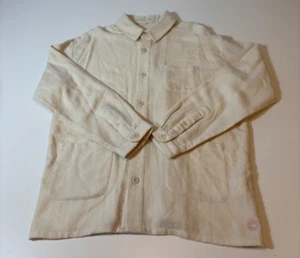 SMR Days Mancora Wool Shirt Chore Jacket Ivory Men's Large - Picture 1 of 13
