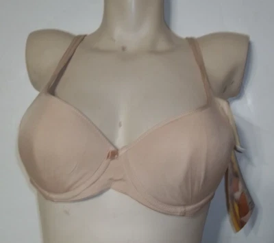 Wonderbra 7272 36B Beige Molded Padded Push Up Plunge BRA underwire - Image 1 of 3