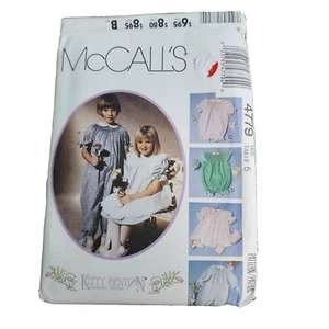 McCalls 4779 Kitty Benton Vestido Calado Delantal Mono Mameluco 5 Transferencias - Imagen 1 de 8