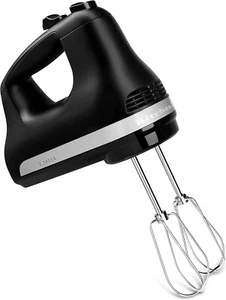 KitchenAid KHM512BM 5-Spd Mixing Baking Corded Handheld Hand Mixer, Matte Black - Picture 1 of 2