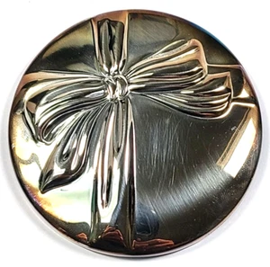 Tiffany & Co. Silber Teller Schleife Band Kosmetik kompakte Handtasche Handspiegel angelaufen - Bild 1 von 5