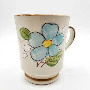 Sunnycraft Hand Painted Stoneware Mug Cup Collection, Flower 21102 Earth-tones - Picture 1 of 5