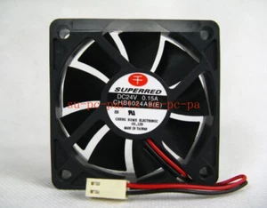 New SUPERRED CHB6024AB 6015 DC 24V 0.15A oil cooling fan 60*60*15mm 2-Pin - Bild 1 von 2