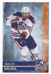 2015-16 Bakersfield Condors (AHL) David Musil postcard 