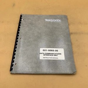 TEKTRONIX 021-0065-00 DATA COMMUNICATIONS INTERFACE UNIT INSTRUCTION MANUAL - Picture 1 of 12