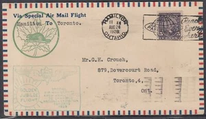 Canada FFC - Aug 24, 1928 Golden Jubilee Flight Hamilton-Toronto - Picture 1 of 2