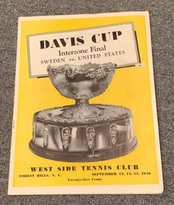 1946 Davis Cup Forest Hills NY Interzone Final Sweden US West Side Tennis Club - Picture 1 of 6