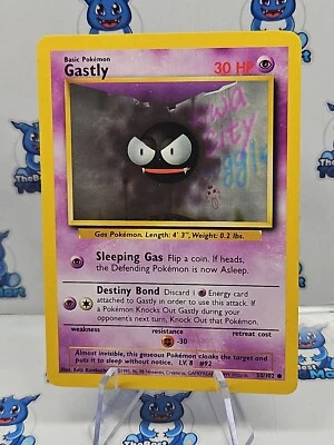 Pokemon Gastly - 50/102 - Base Set MP - Image 1 of 3