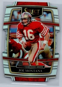 2021 Panini Select - Concourse Silver Prizm Die-Cut #36 Joe Montana - HOF NM-MT - Picture 1 of 2