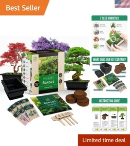 Japanese Bonsai Tree Starter Kit with Bonsai Tools, Seeds & Eco-Friendly Pots - Picture 1 of 8