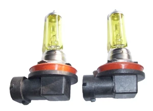 2x H8 Halogen Xenon Headlight Replacement Light Bulb Lamp 2500K Yellow HID Look - Picture 1 of 2