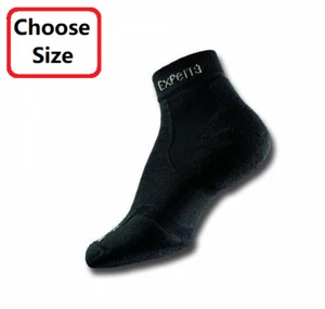Thorlos Experia Unisex XCMU Multi-Sport Thin Padded Mini Crew Color black/black - Picture 1 of 2