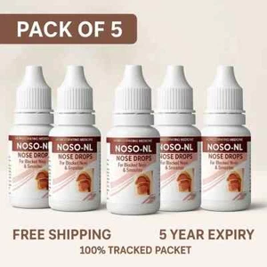 New Life Noso-NL Nose Drops 10ml x 5 | Sinus Relief | 5 Yr Exp | Free Shipping - Picture 1 of 4