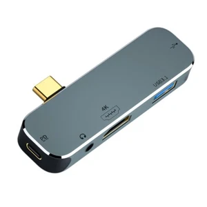 O17C 5in1 Adapter USB Type-C to USB 2.0 + USB 3.1 + USB-C with PD + HDMI + 3.5mm - Picture 1 of 10