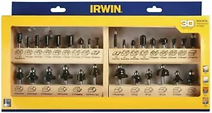 30 Irwin Marples 1/4" Carbide Router Bit Set Roundover Roman Ogee Cove 1901049 - Picture 1 of 2