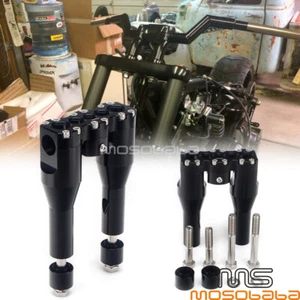 6'' Risers 1'' Handlebar Riser Club Style For Harley Dyna Sportster Street bob - Imagen 1 de 9