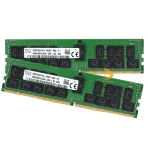 SK Hynix 2x 32GB PC4-2933Y DDR4-23466Mhz Server Memory RAM HMA84GR7CJR4N-WM @#SS - Picture 1 of 5