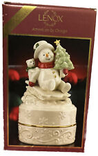 Lenox Winter Wonder Snowman Musical Keepsake Box -Jingle Bells Mint In Box