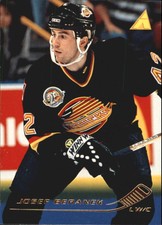 1995-96 Pinnacle Canucks Hockey Card #140 Josef Beranek
