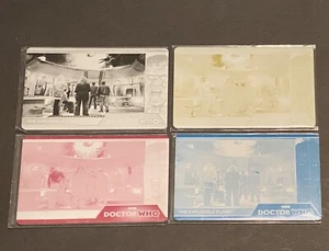 2023 Dr Who 1-4 Rittenhouse Set of ALL 4 Printing Plates for Card 63. Not 5-7 - Picture 1 of 14
