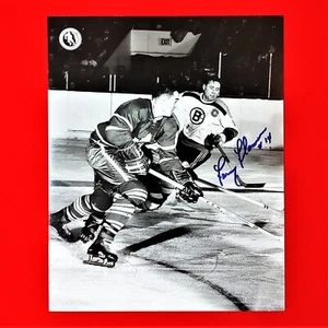 Autogrammiert Fern Flaman Boston Bruins Foto 2 - X2 - Bild 1 von 2
