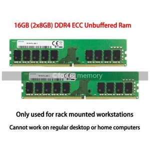 Samsung 16G (2x8GB) PC4-2400 Ram DDR4 2400MHz ECC UDIMM for Dell Precision T5820 - Picture 1 of 4