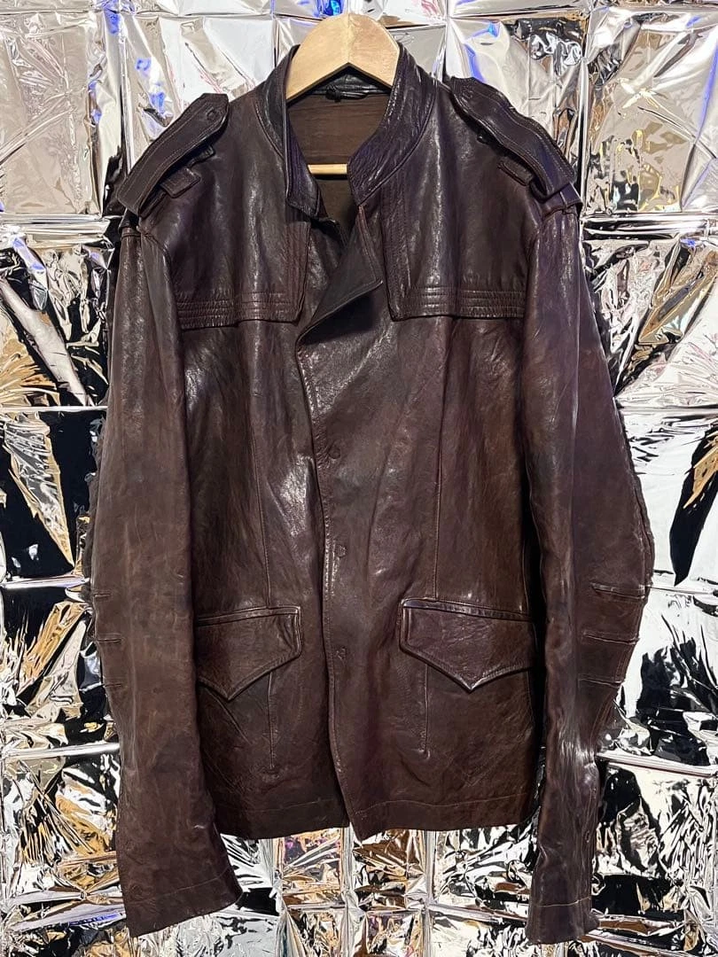 ジャケット・アウター Giorgio Brato leather jacket archive Leather jacket GIORGIO BRATO Brown size 54 IT in Leather - 43585951