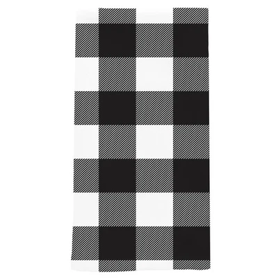 Черно-белое клетчатое хлопковое полотенце для рук Briarwood Lane - Изображение 1 из 3
