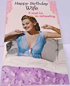 Happy Birthday Wife Card. WPL Cards. - Picture 1 of 2
