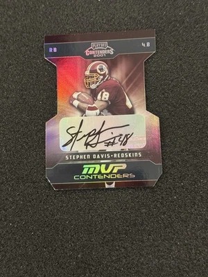 2001 Contenders MVP Die-Cut Stephen Davis Auto #/25 Washington Redskins - Image 1 of 2