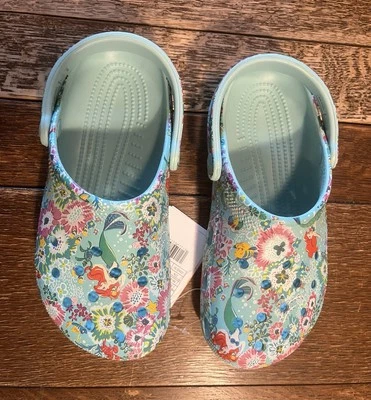 Zueco clásico Crocs para niños | Sirenita Disney y Vera Bradley | Talla J4 Foto 1 de 4