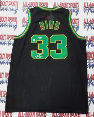 Larry Bird Authentic Signed Pro Style Jersey Autographed Beckett R1 - Image 1 of 4