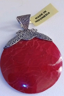 Colgante Coral Esponja Roja 925 ESTERLINA  Foto 1 de 4