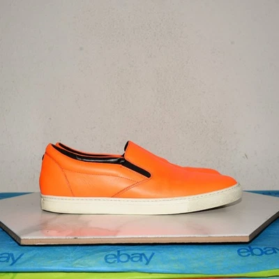DSquared2 Leather Orange Slip-on Italy Men 42 - Image 1 of 4