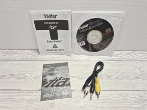 Vivitar DVR 892HD Camcorder Software Disc, Guide & Cables - Picture 1 of 3