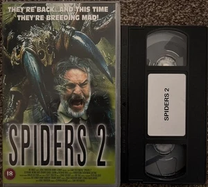 Spiders 2 VHS Big Box Sample Time Coded Tape RARE Sci/Fi Horror (untested) - Picture 1 of 5