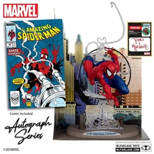 McFarlane Toys Spider-man #301 Gold Autograph Series 1:6 Collectible + Comic - Picture 1 of 3