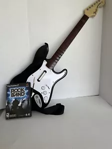 PlayStation Fender Stratocaster PSGTS2 Rock Band Guitar w/gameUNTESTED NO DONGLE - Picture 1 of 14