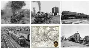 Lot (6) B&O Union Pacific N&W Grand Trunk 13 x 17 Reproduction Railroad Posters - Picture 1 of 1