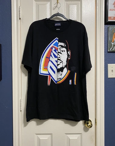 Vintage Exclusive NBA OKC Oklahoma City Thunder KD Kevin Durant Graphic Shirt XL Cover