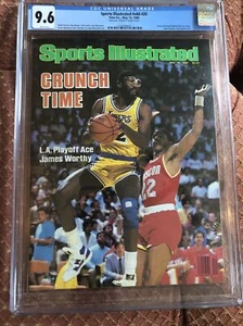 sports illustrated 1986 James Worthy Newsstand FC CGC 9.6 highest graded - Picture 1 of 2