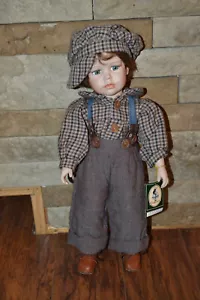 B1- Geppeddo 16H980 Porcelain Boy Doll approx. 16" - Picture 1 of 4