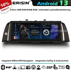 8-Kern 10.25" CarPlay Android 14 Autoradio Navi BMW 5er F10/F11 NBT IPS DAB+64GB - Bild 1 von 24