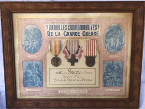 medaille de la grande guerre ww1 soldat du 58eme - Imagen 1 de 4