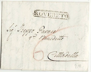 6432 01 ROVERETO X CITTADELLA 1832 con testo - Picture 1 of 1