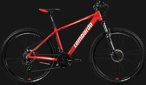 MTB BICICLETTA 27,5 LOMBARDO 130 DISC RED/WHITE 43 CM - Foto 1 di 1